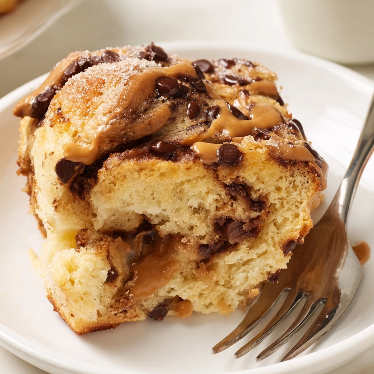 Golden Peanut Butter Chocolate Swirl Scones, baked fresh and ready to enjoy warm.