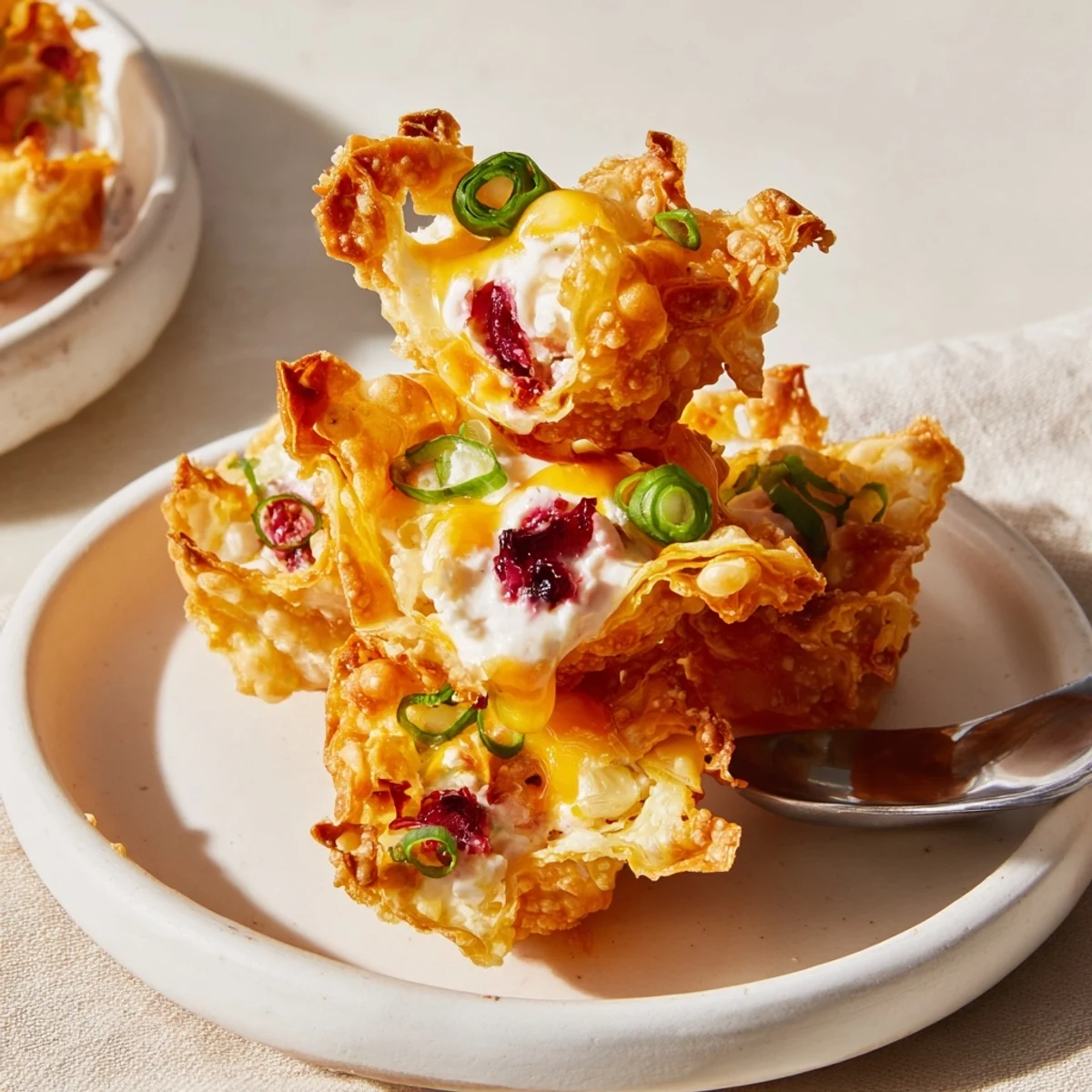 Crispy Cranberry Jalapeño Dip Poppers served warm, tempting for festive gatherings.  