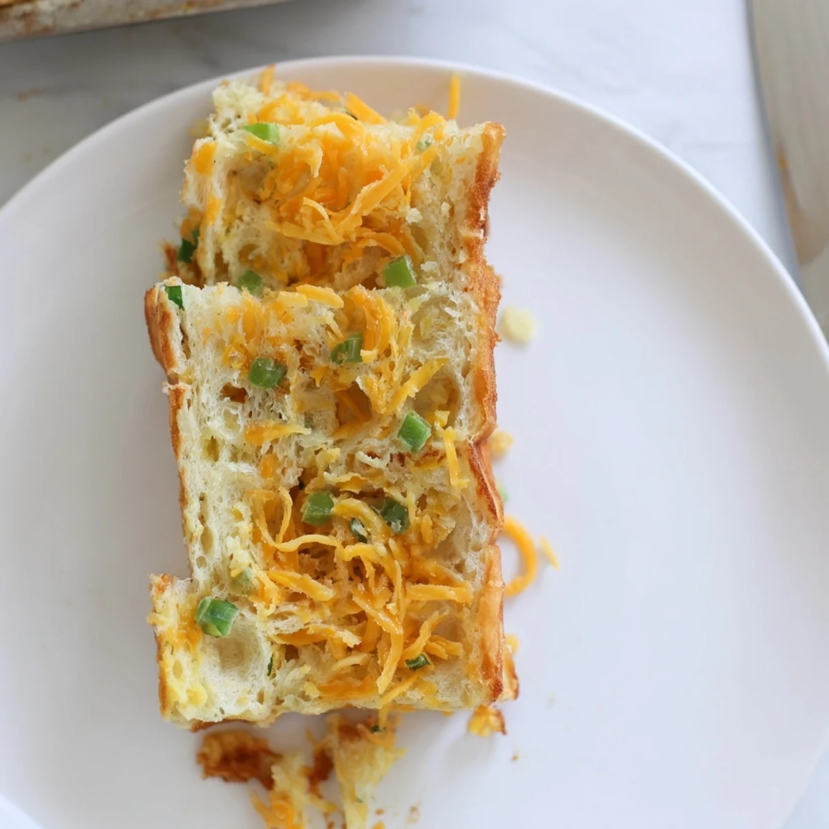 Mouthwatering Spicy Cheddar Jalapeño Waffle Loaf, perfect for brunch or as a snack.
