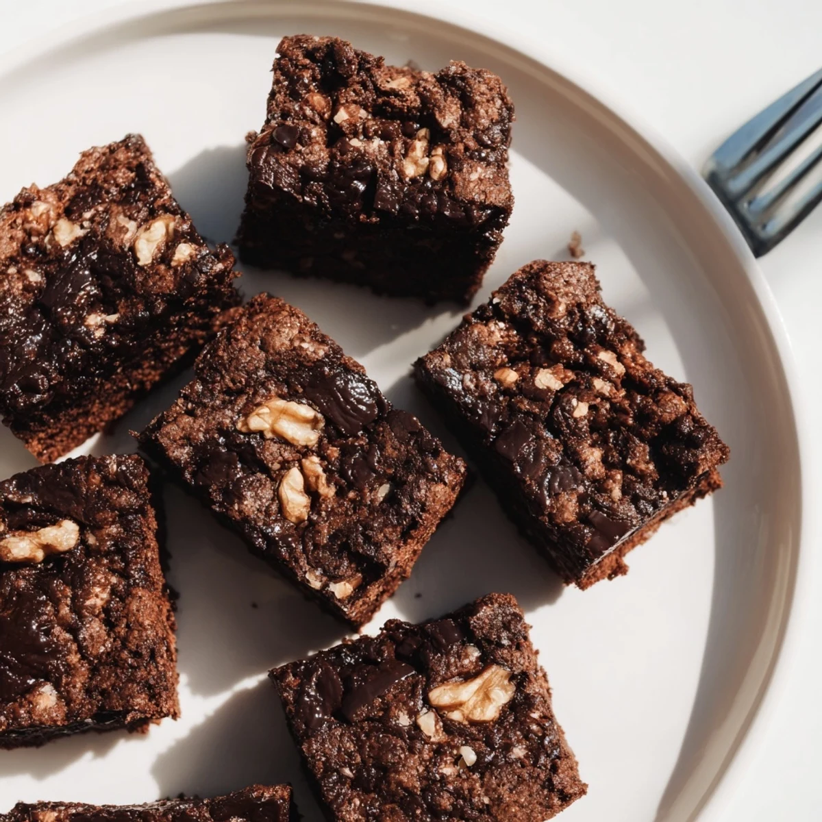 Decadent zero-waste brownies using nut-milk pulp for guilt-free indulgence.  