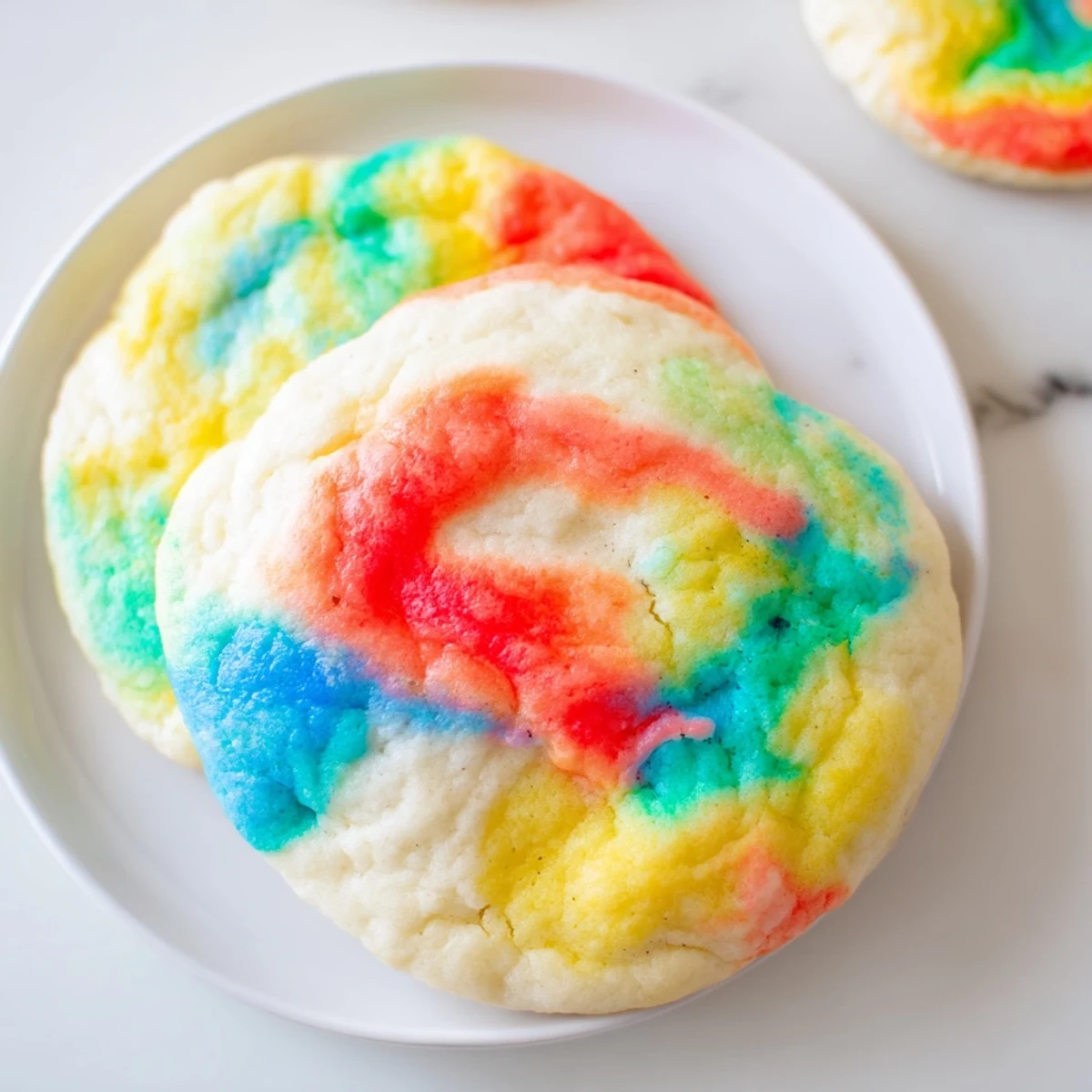 Fluffy rainbow cloud bread made with colorful gel food coloring, delightful and sweet.  