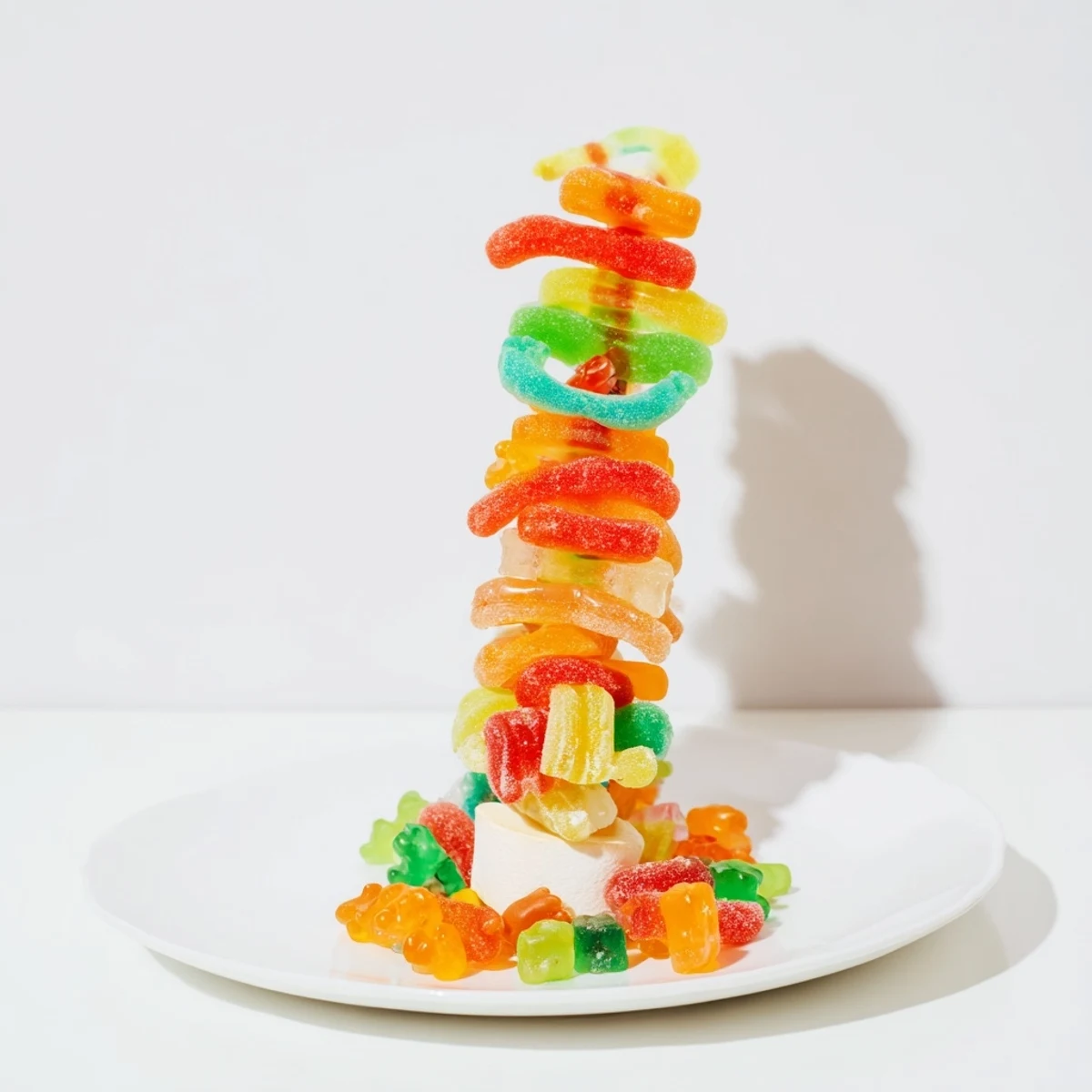 These sweet Gummy Candy Kabobs are made with a delightful array of chewy candies, perfect for any party!