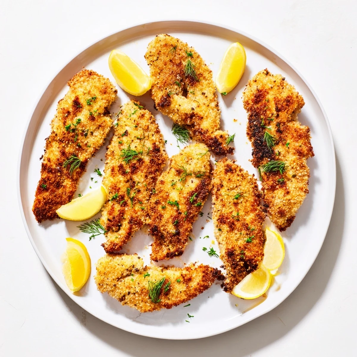 Pan-fried Pickle-Brined Chicken Cutlets, showcasing the delicious, golden-brown breading, perfect for a meal.