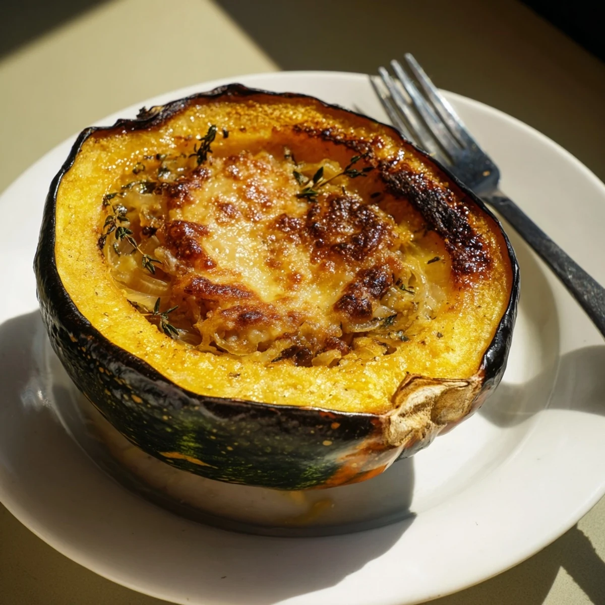 Caramelized Onion Gruyere Squash