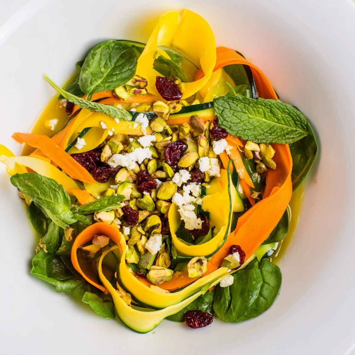Fresh, layered Pistachio and Cranberry Ribbon Salad with bright ribbons, crunchy pistachios, and tangy cranberries.