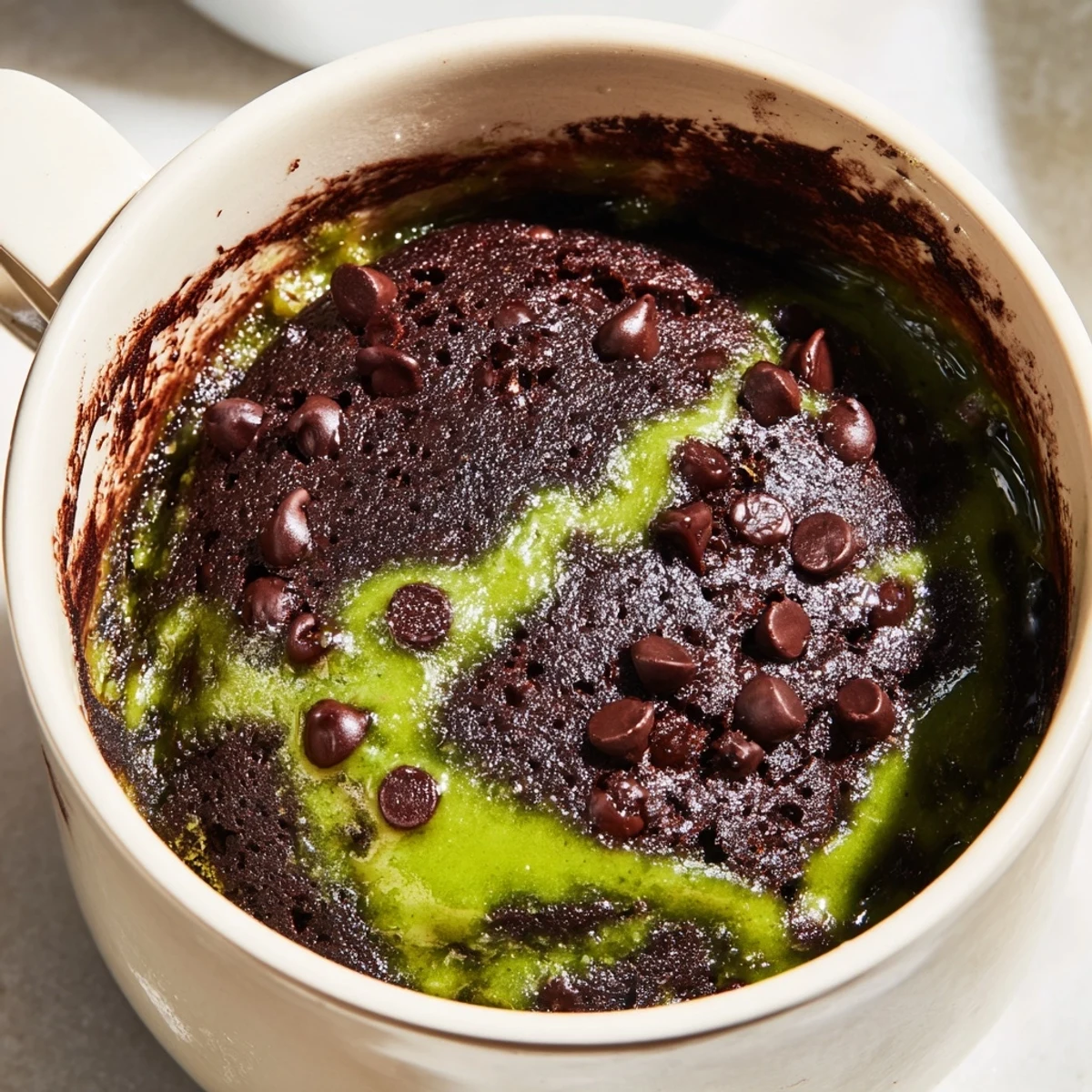 Matcha Peppermint Brownie Mug
