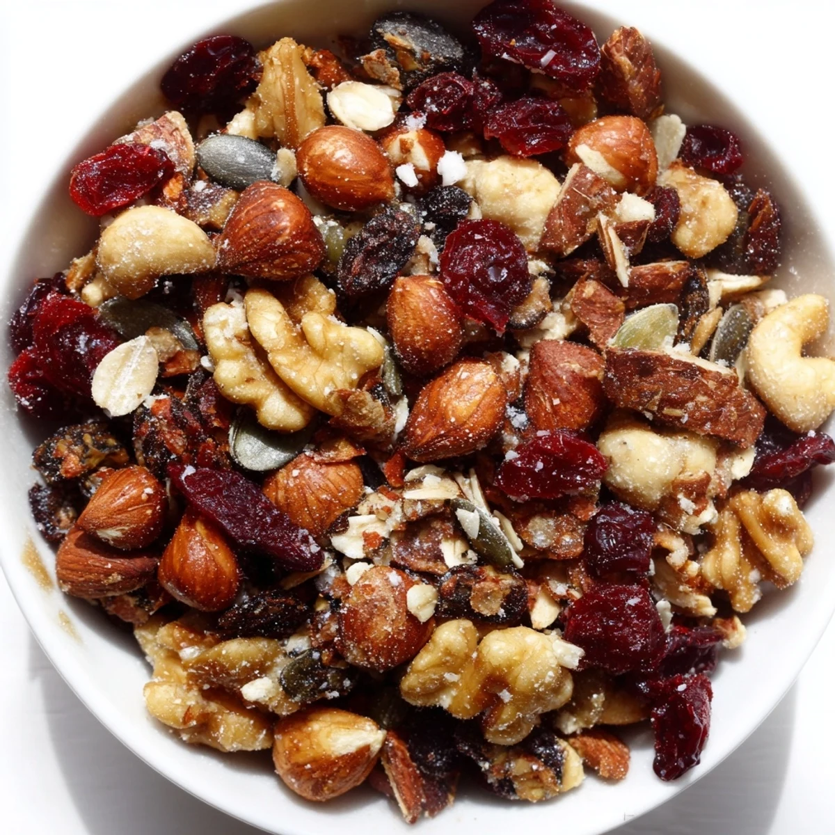 Golden, roasted Squirrels Gourmet Nut Bowl, brimming with textures and flavors for a healthy snack or appetizer.