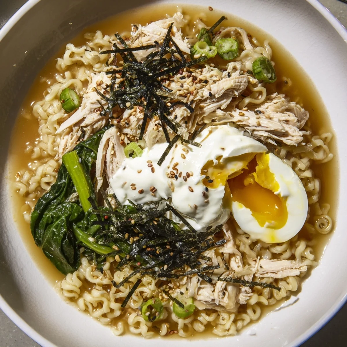 Homemade Chicken Ramen featuring soft noodles, tender chicken, and Kewpie mayo, ready in 20 minutes.