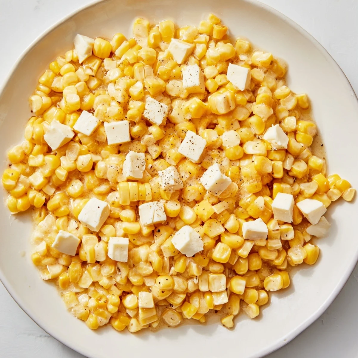 Golden, caramelized Honey Butter Skillet Corn gleaming, a delectable vegetarian side dish for dinner.