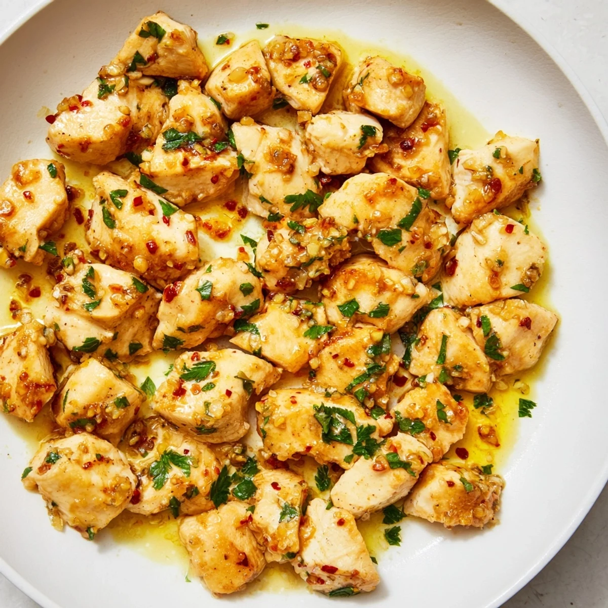 Easy and flavorful, these Garlic Butter Chicken Bites are tender and seasoned to perfection.