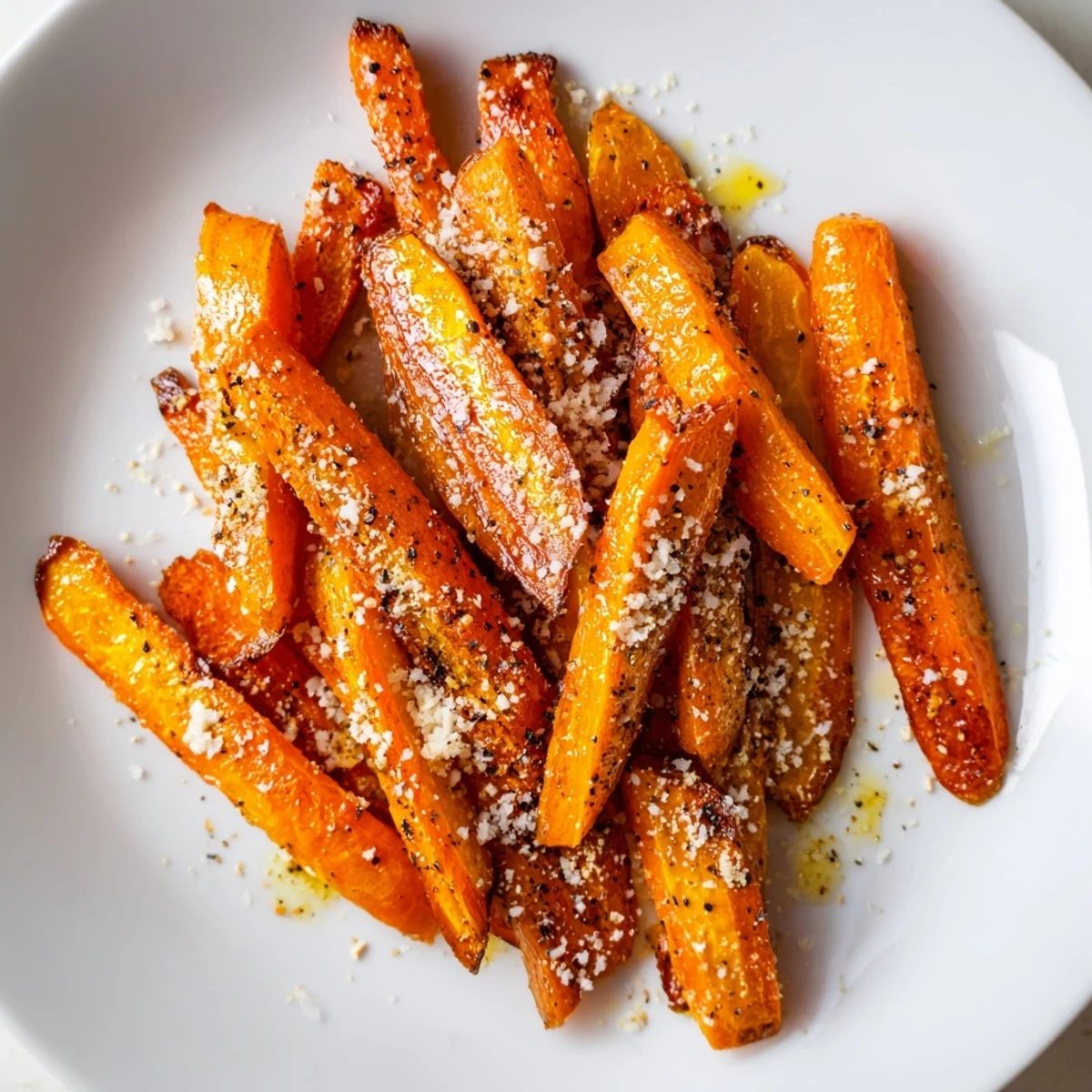 Roasted to perfection, these savory Parmesan Baby Carrot Chips offer a sweet and crunchy alternative.