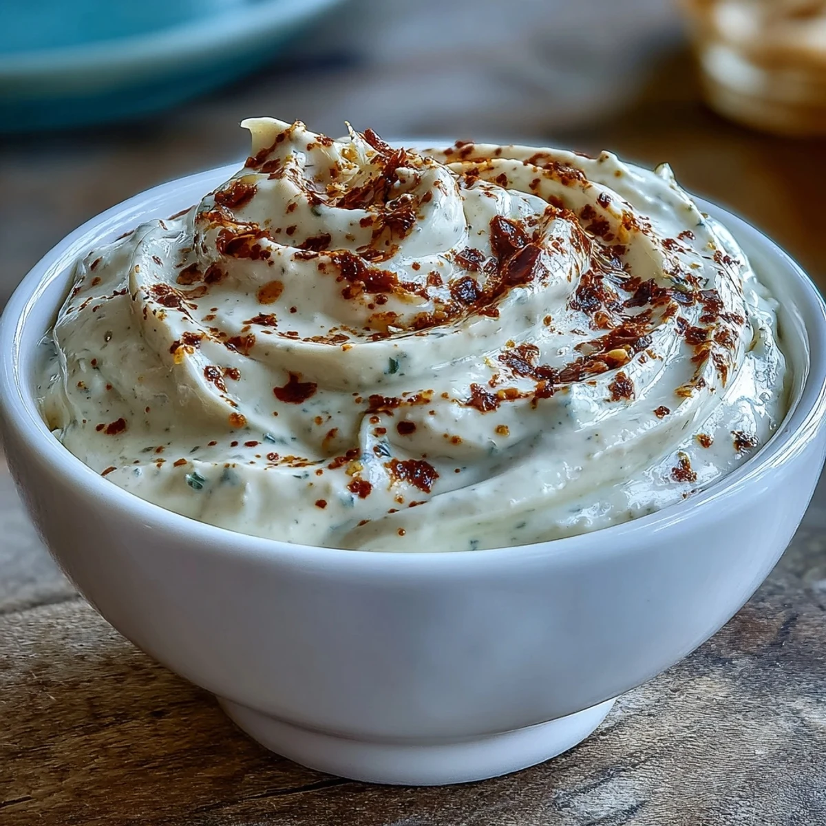 Southwest Ranch Sauce drizzled over a crisp salad with tomatoes and avocado, ready to serve at a family gathering.