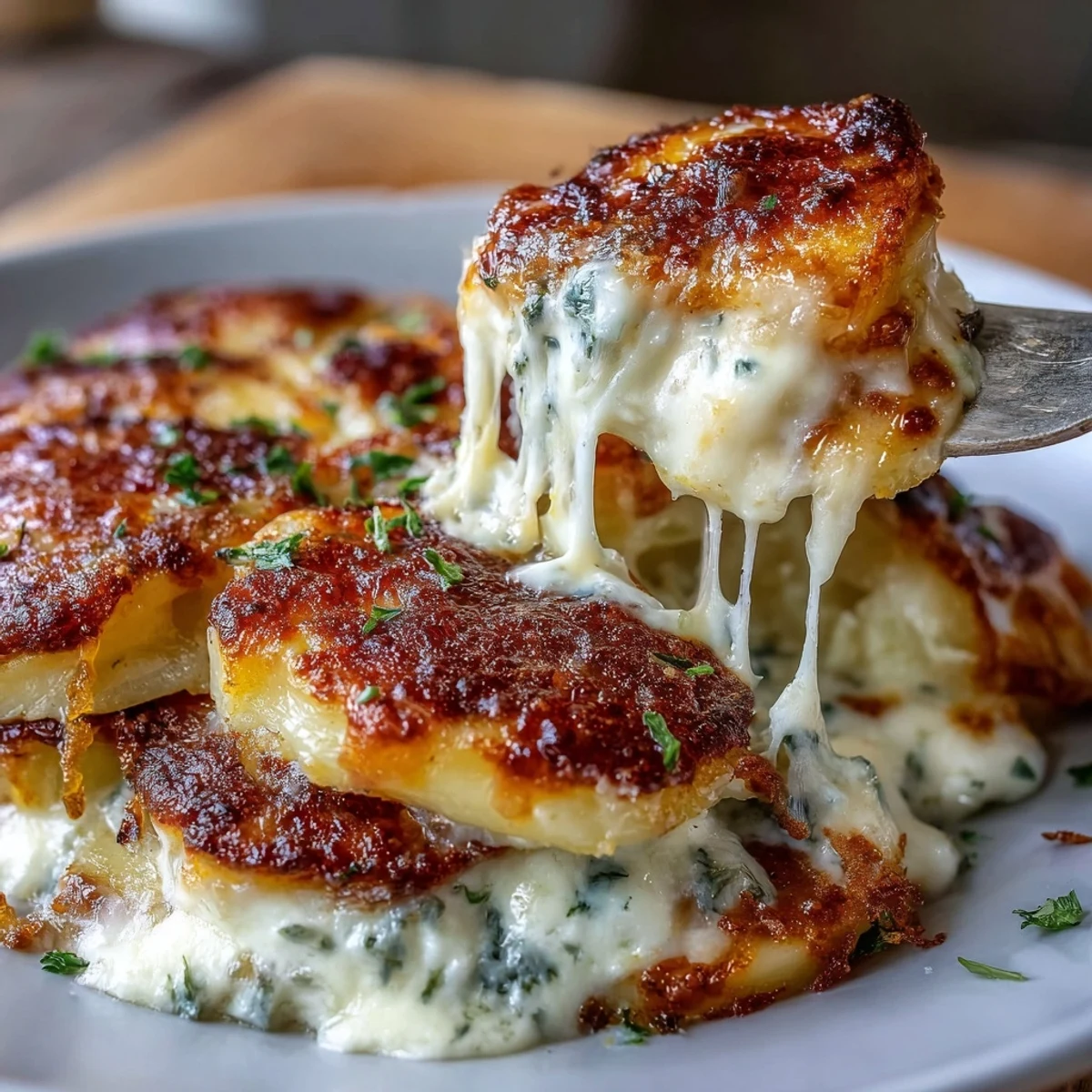 Creamy Smashed Potato Gratin