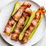 Bacon Wrapped Pickles Snack