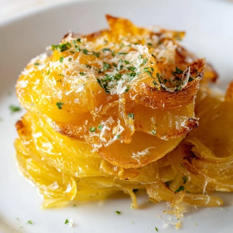 French Onion Soup Potatoes bubbling with melted Gruyère cheese are a hearty side dish.