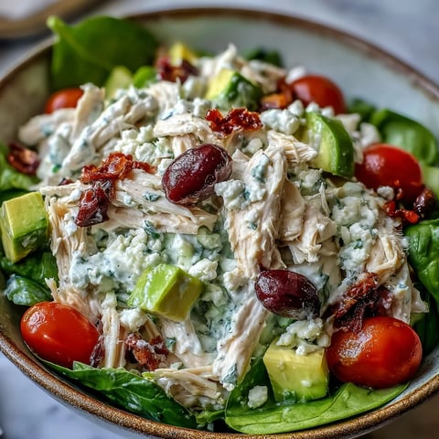 Bright and creamy Tzatziki Chicken Salad in a white bowl, loaded with shredded chicken, crisp cucumber, and fresh dill garnish.