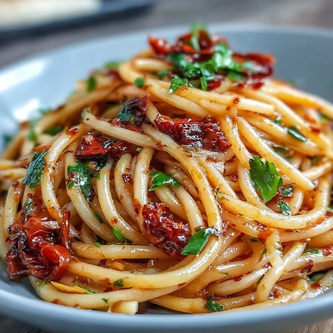 Spicy Calabrian Chili Pasta with Bucatini in Fiery Chili Oil Sauce