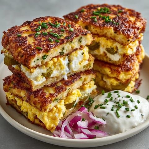 Imagine a satisfying bite of a Pickle-Fix Hash-Brown Egg Slider, brimming with flavor and ranch.