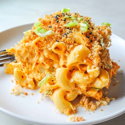 Spicy Kimchi Mac Cheese