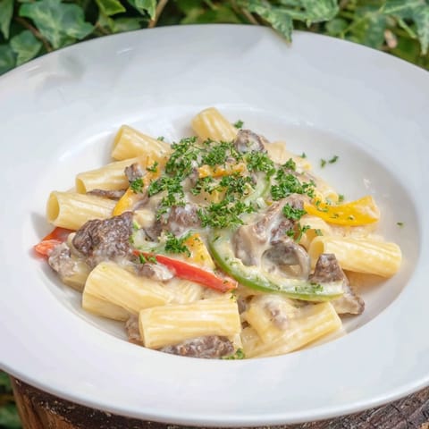 Philly Cheese Steak Pasta