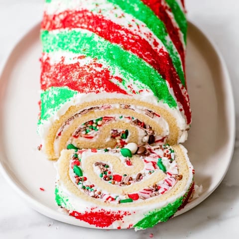 Festive Holiday Cake Roll
