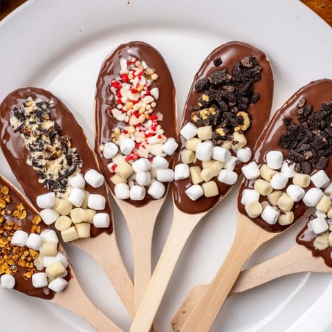 Hot Chocolate Spoon Toppings