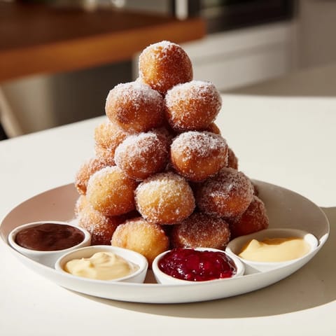 Powdered Donut Holes Mountain