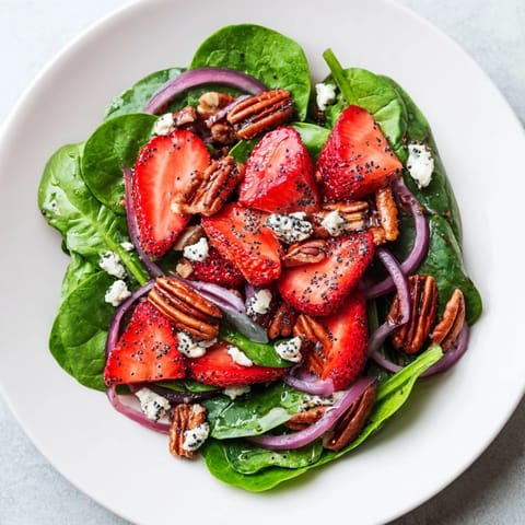 Spinach Strawberry Nut Salad