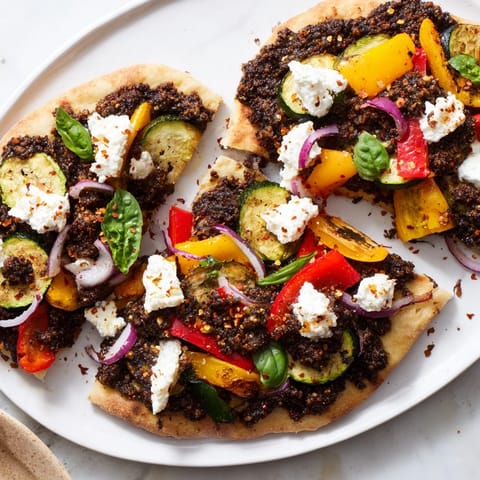 Naan Bread Pizza Olive Tapenade