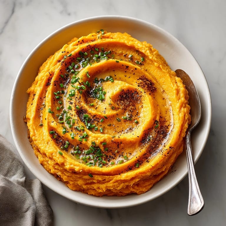 Delicious Brown Butter Mashed Sweet Potatoes, a rich and flavorful side dish with a hint of cinnamon.