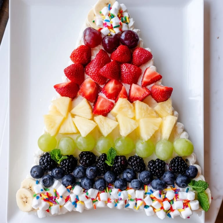 A stunning Happy Birthday Cake slice shows bursting colors from fresh fruit, perfect for easy entertaining.