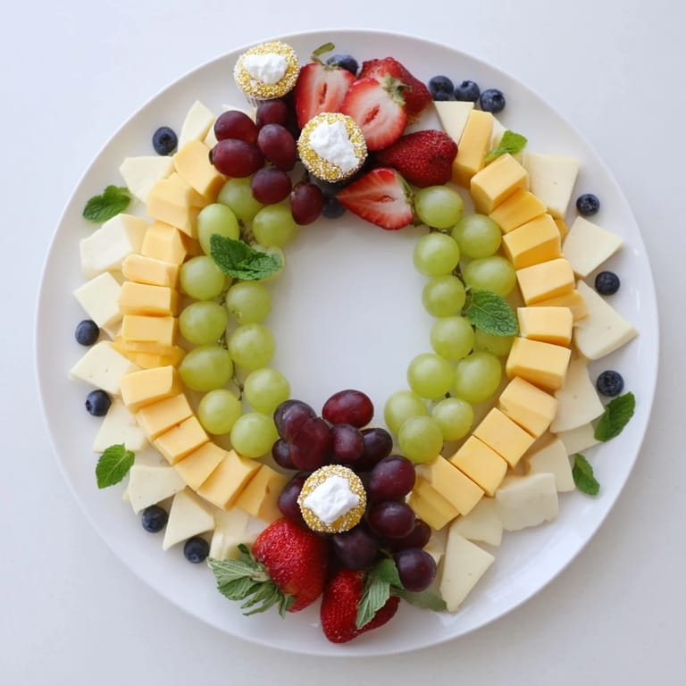 The elegant diamond ring engagement board features a sparkling display of sweet and savory treats to share.