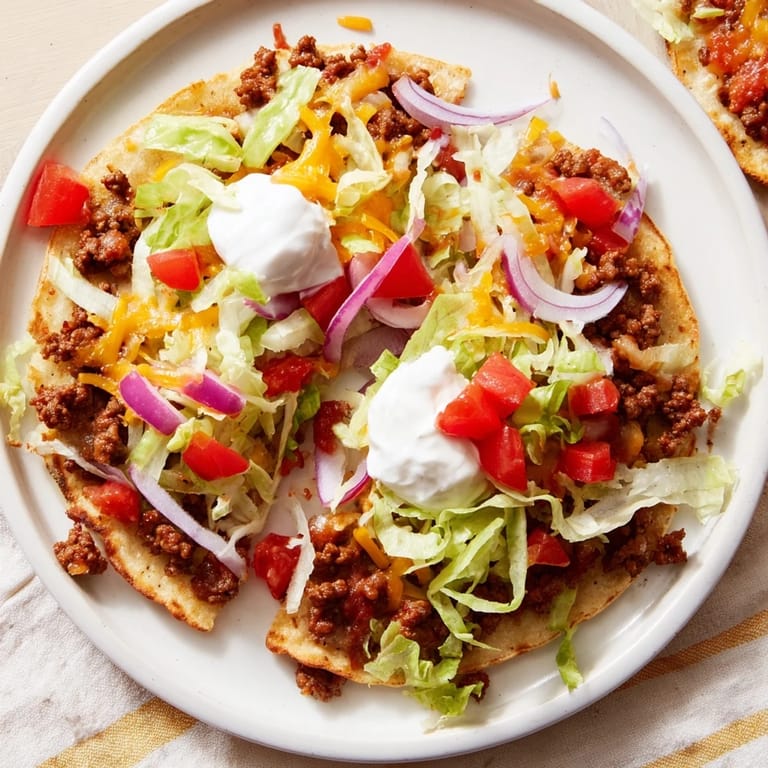 Golden-brown, flavorful beef filling a crispy tortilla gives life to these quick Smash Tacos.