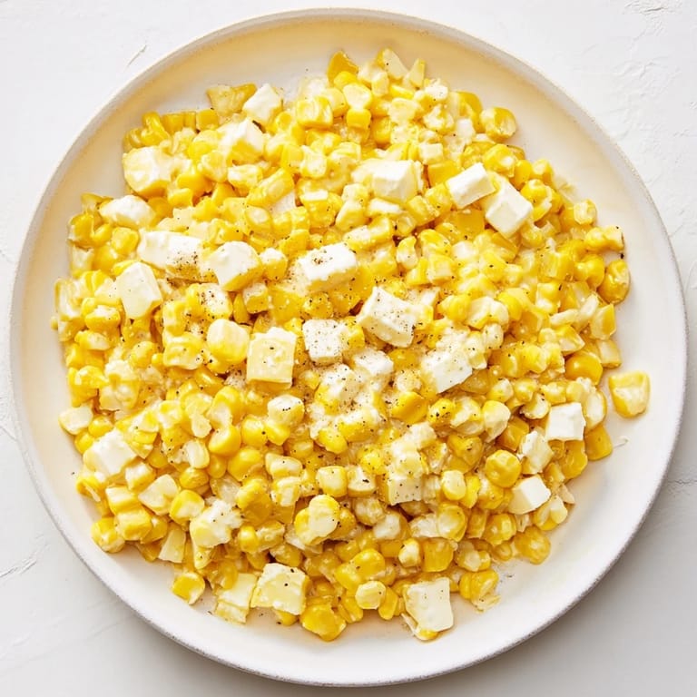 Savory Honey Butter Skillet Corn sizzling in a pan, a classic American recipe with creamy textures.