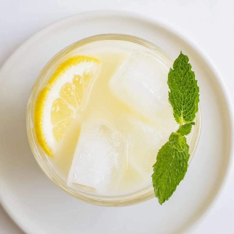 Cold and sweet, this creamy lemonade promises a delightful, velvety texture on the palate.