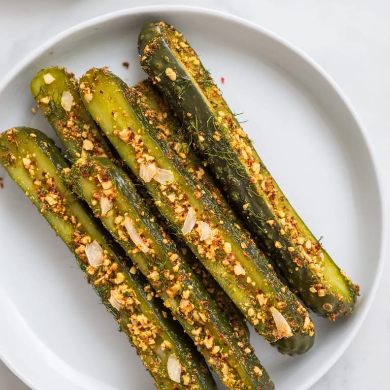 Spicy Taco Pickles, a flavorful snack showcasing tangy dill pickles in a zesty, seasoned brine.