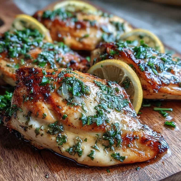 Freshly baked Oven Baked Chicken Breast sliced open to reveal tender, juicy meat, served with roasted vegetables.