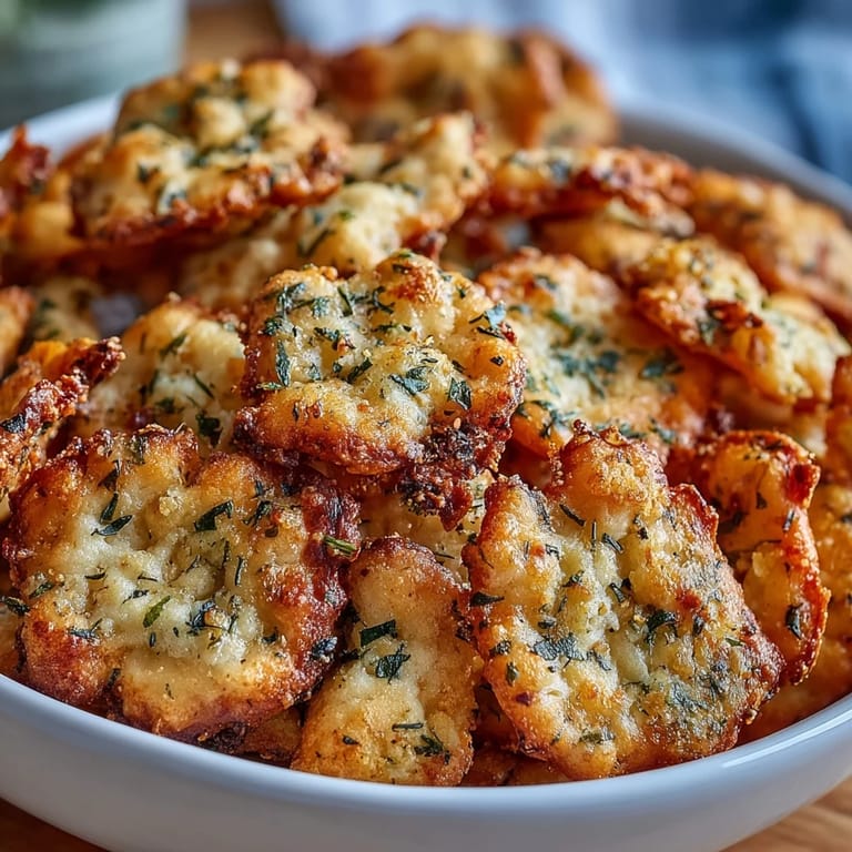 Seasoned Ranch Oyster Crackers cooling on a tray, perfect for topping creamy soups or snacking anytime.