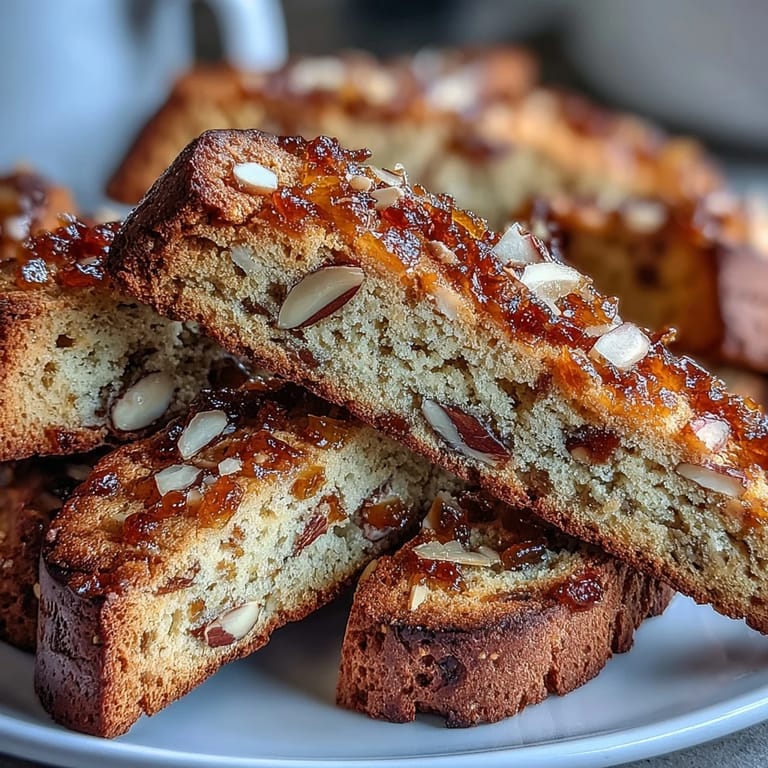 Fragrant, crunchy biscotti loaded with candied orange and optional almonds, baked until crisp for the ultimate coffee companion.