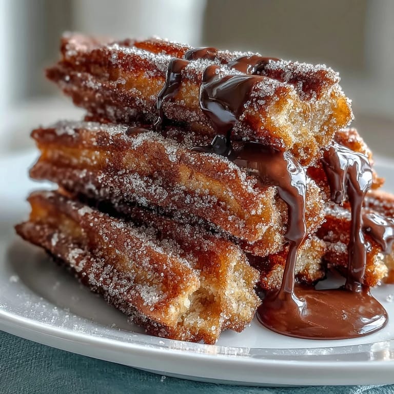 These bite-sized churros are fried to perfection, with a soft interior and crunchy cinnamon coating, paired with warm, velvety chocolate sauce.
