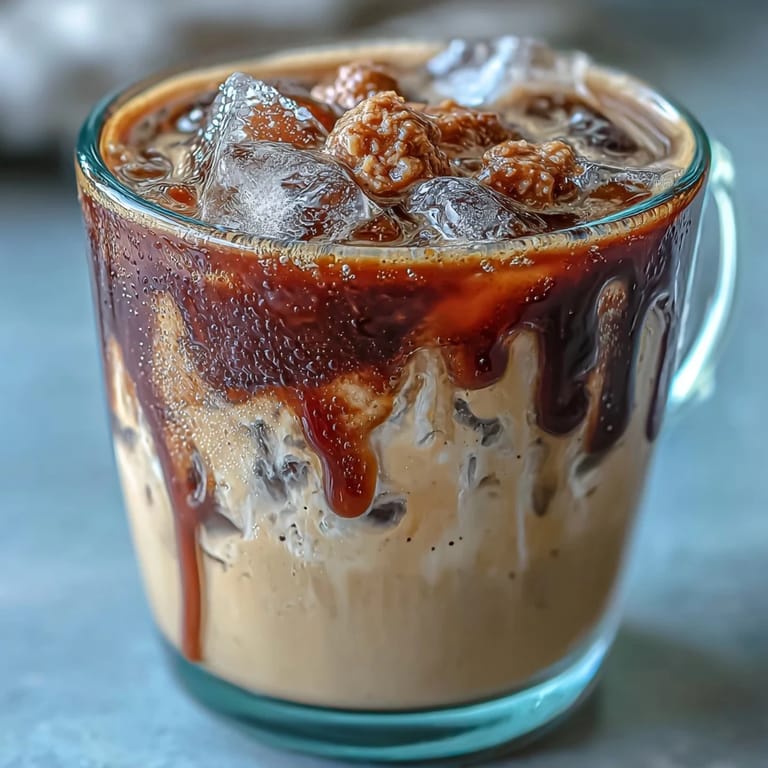Enjoy a refreshing Brown Sugar Oat Milk Shaken Espresso, perfectly chilled.